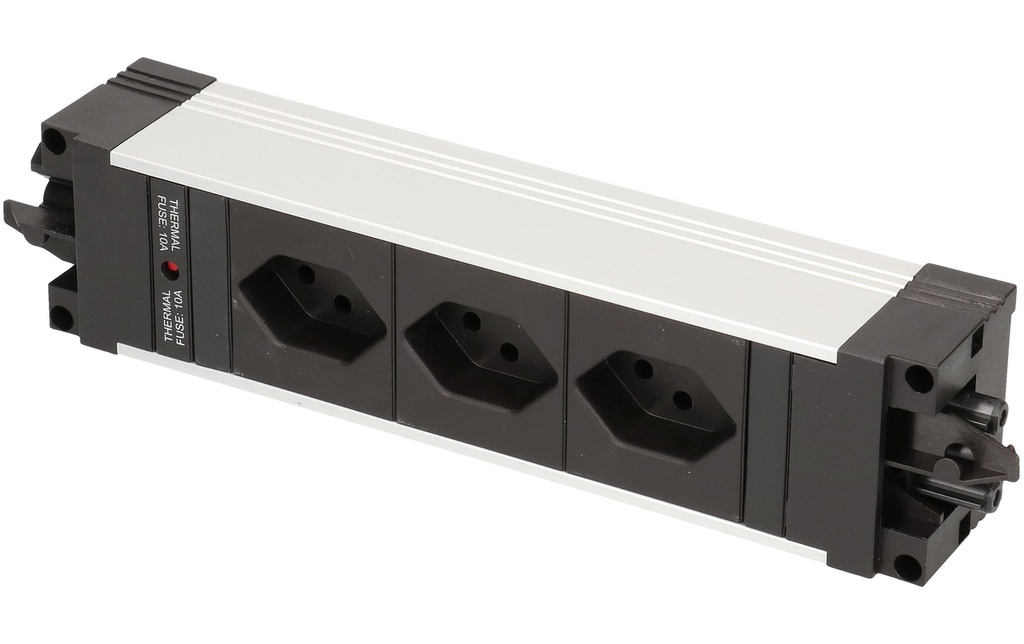 Bachmann Bloc multiprises d’encastrement STEP 3x T13 90°