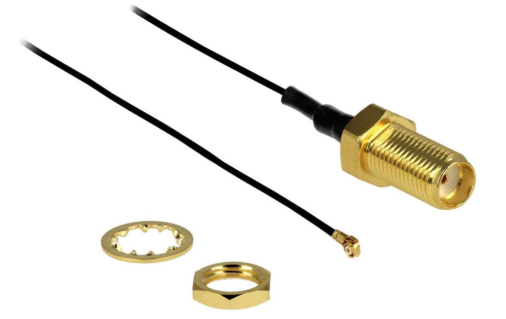 Delock Câbles d’antenne SMA – MHF-4, 20 cm pour le montage