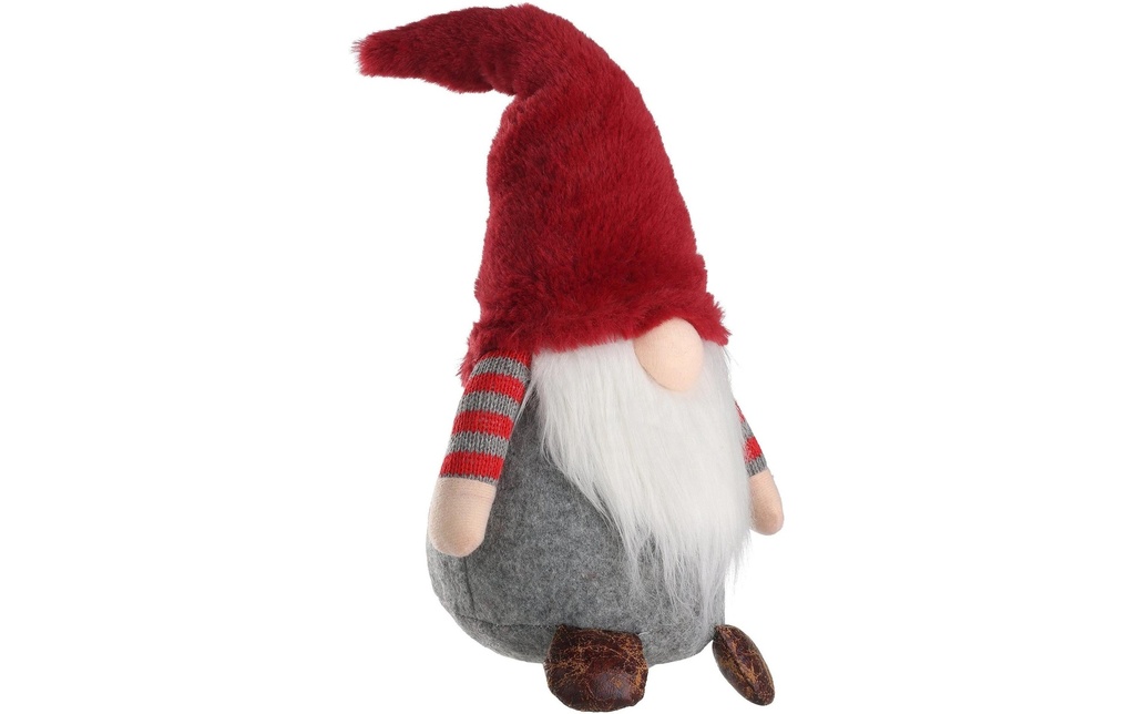 EGLO Figurine de Noël Ikara 35 cm, Gris/Rouge