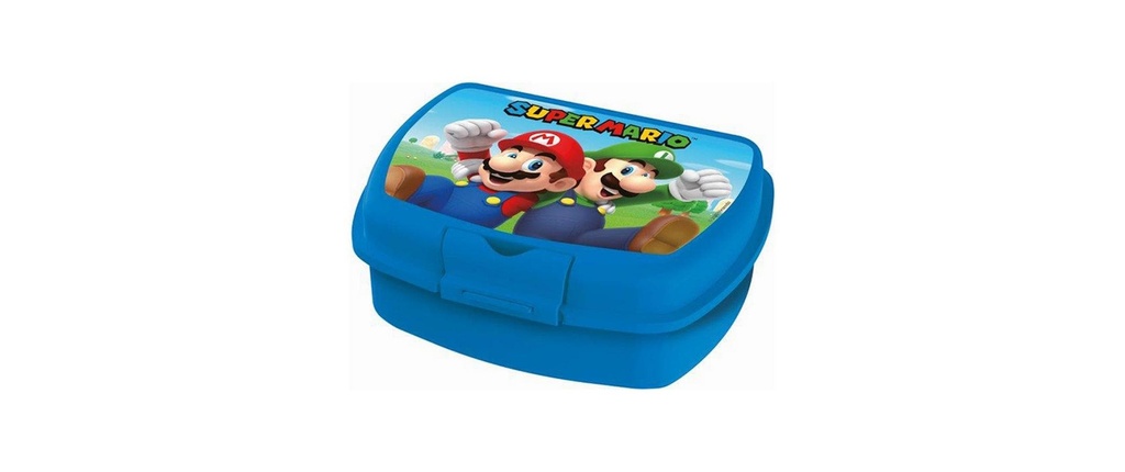 Amscan Boîte casse-croûte Super Mario Bleu