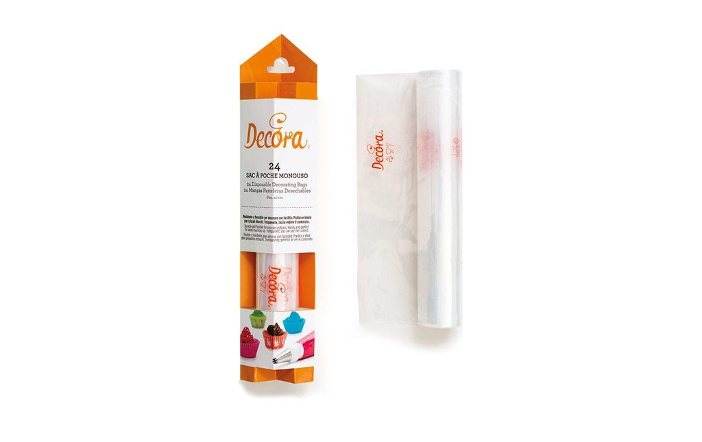 Decora Poche à douilles 40 cm, 24 pièces