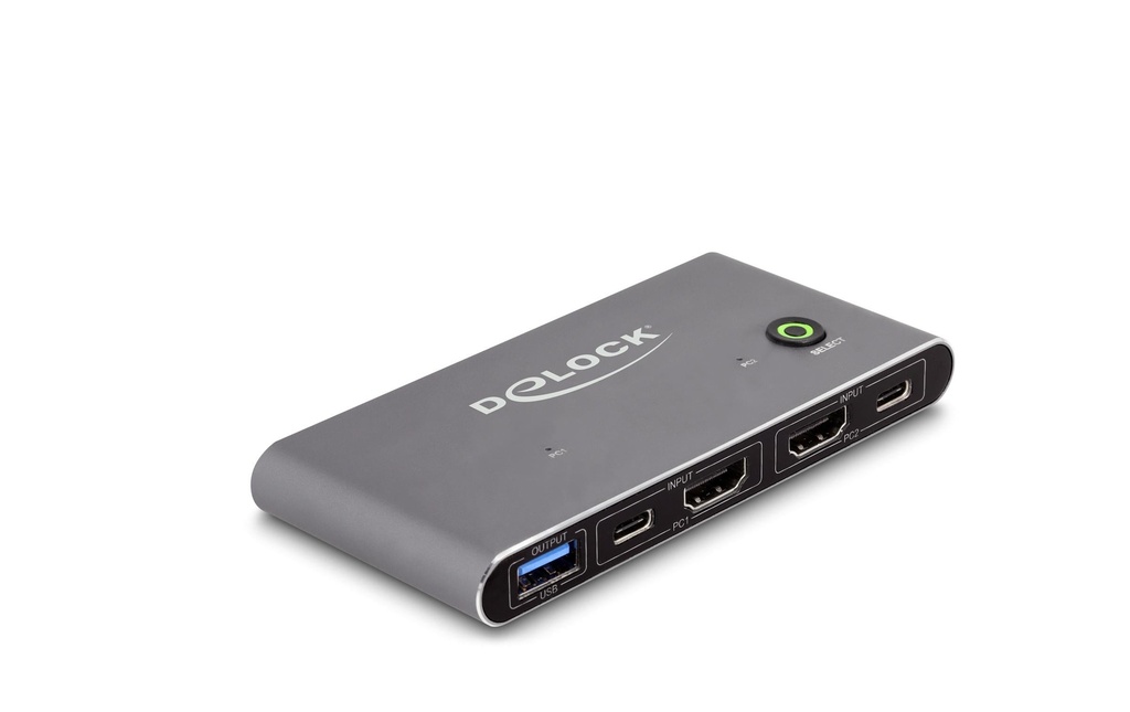 Delock Commutateur KVM HDMI 8K 60 Hz avec USB 5 Gbps