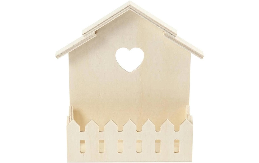 Creativ Company Mini Maison avec clôture 1 pièce, brun