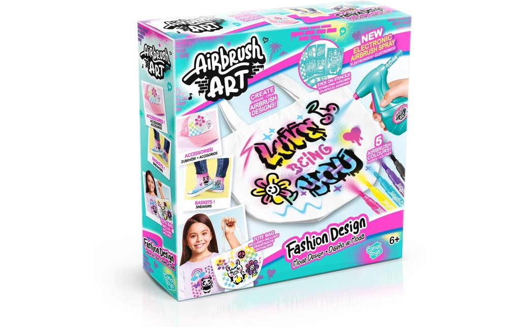 Canal Toys Kits de bricolage Airbrush Art Fashion Design Kit