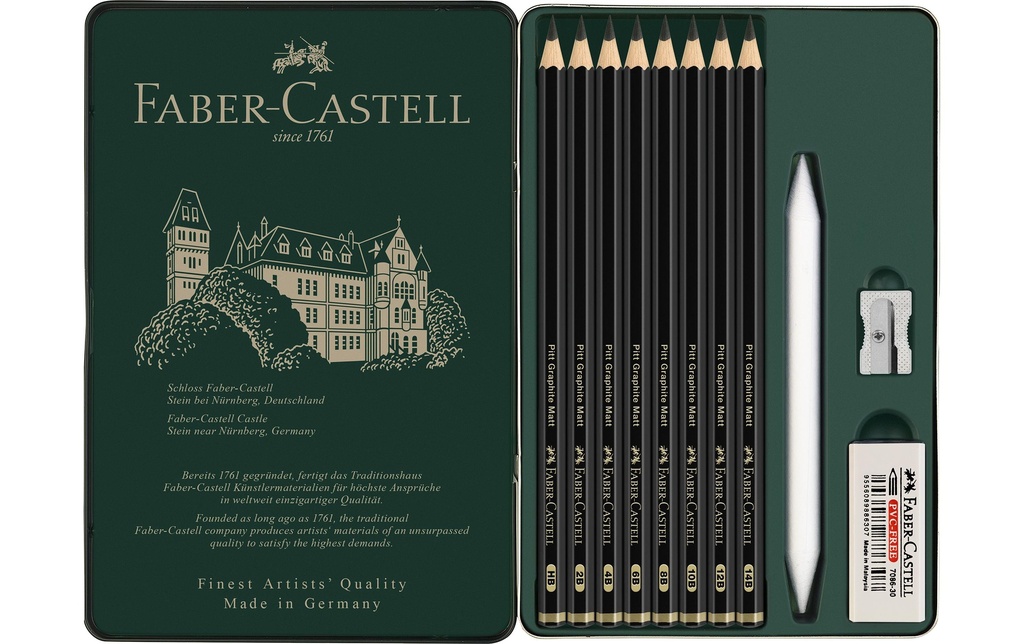 FABER-CASTELL Crayons Graphite Mtt étui 11p. (11 pces)