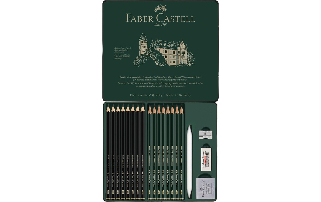 FABER-CASTELL Crayon graphite mat 20pces. (20 pces)