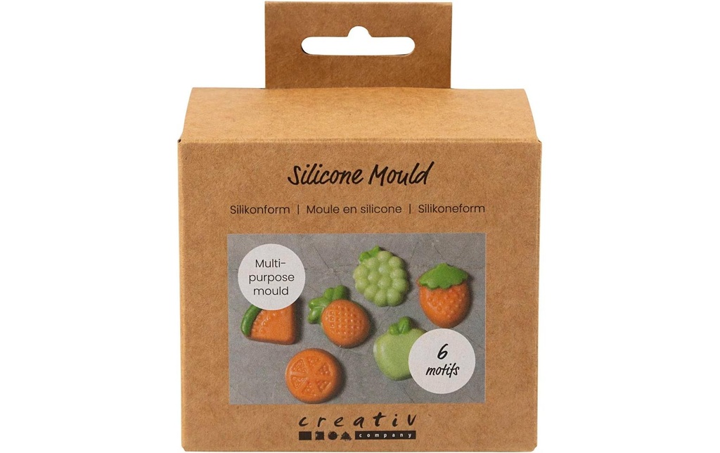 Creativ Company Moule en silicone Fruits 6 pièces