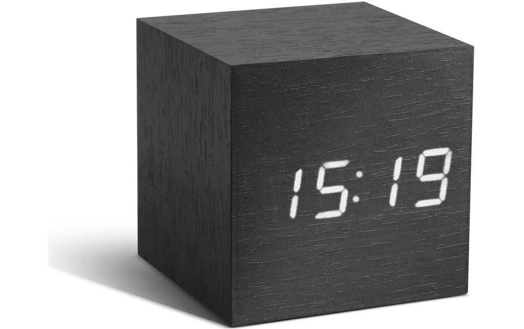 Gingko Réveil numérique Cube Black