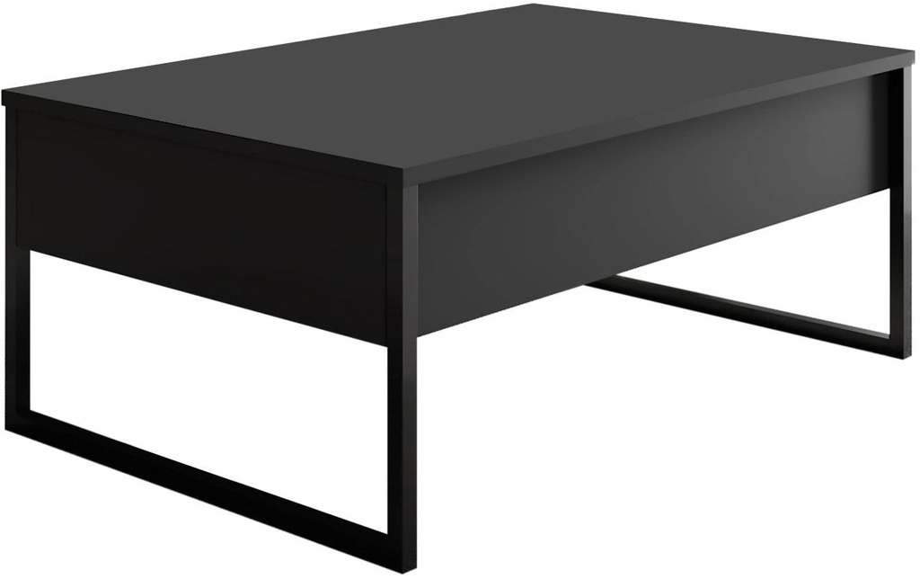 Woody Fashion Table basse Luxe 90 x 60 x 40 cm, Noir