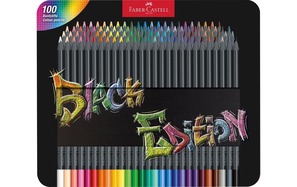FABER-CASTELL Crayon coul.Black Edition 100p (100 pces)