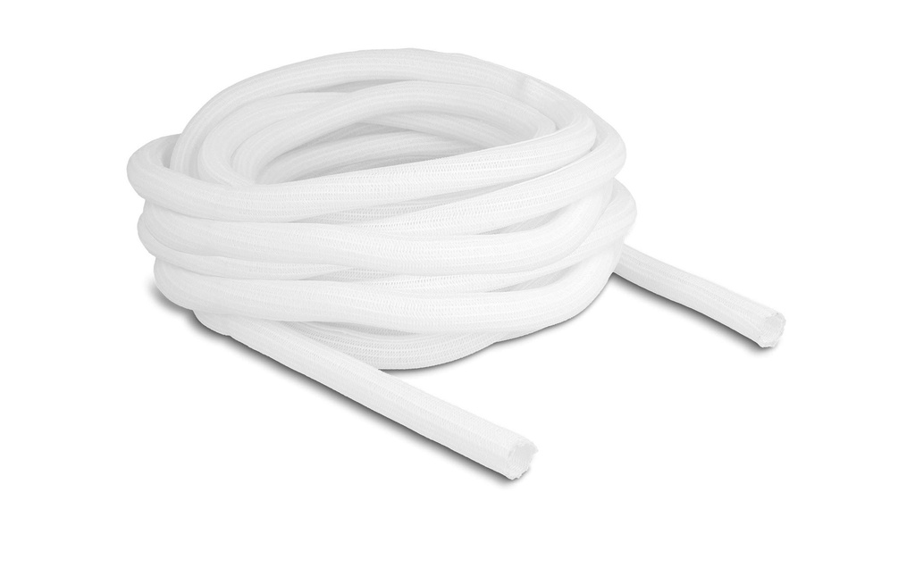 Delock Manchon tressé autofermant 10 m x 16 mm Blanc
