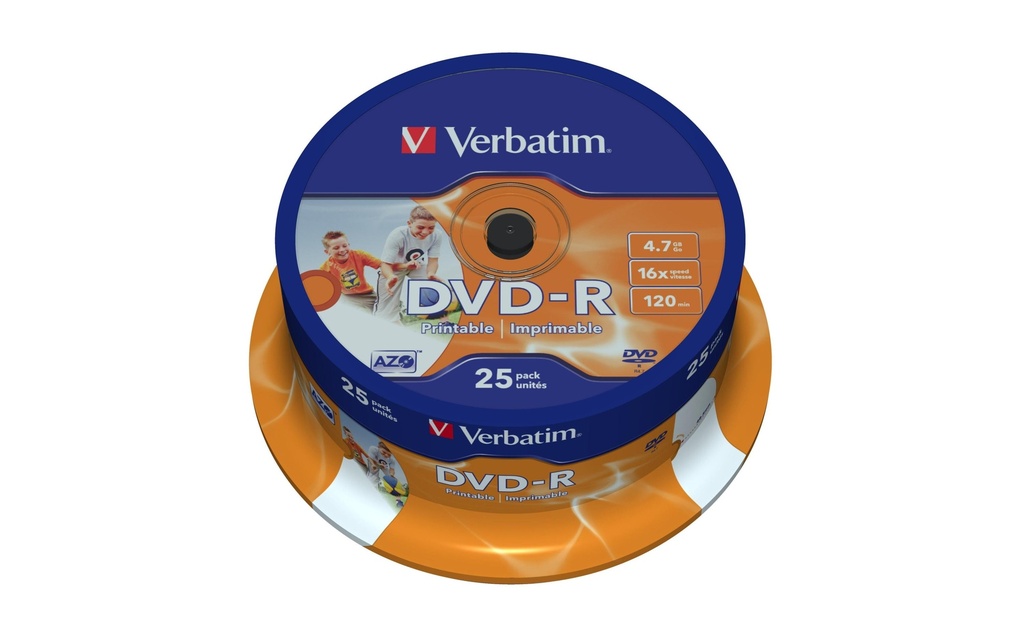 Verbatim DVD-R 4.7 GB, tour (25 Pièce/s)