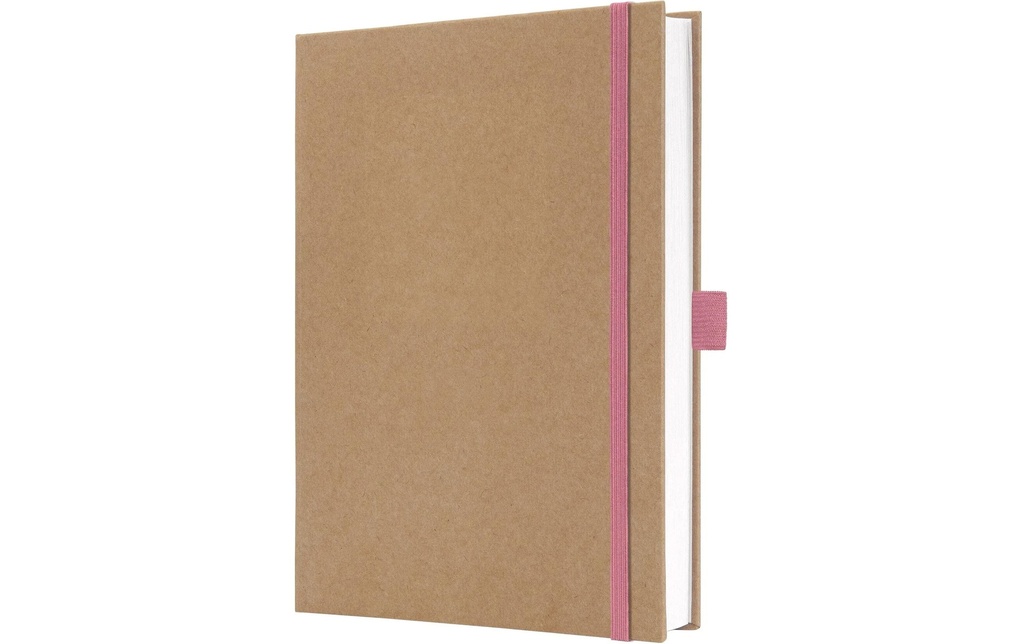 Jolie Bloc-notes Rose pur, A5, Vierge, Brun/Rose