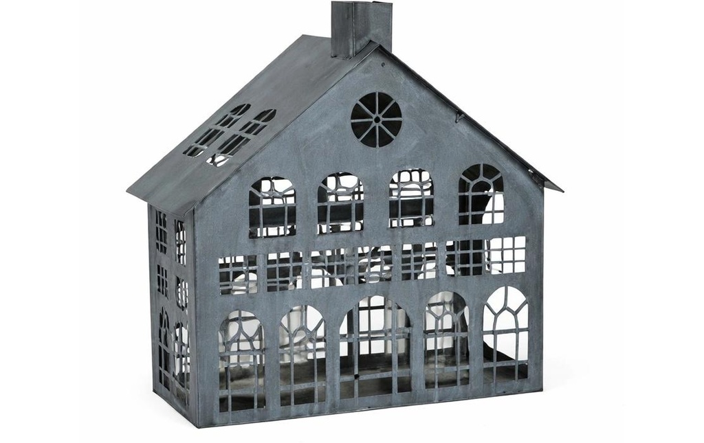 CHALET Photophore Seevetal S 24 x 10 x 24 cm, Gris
