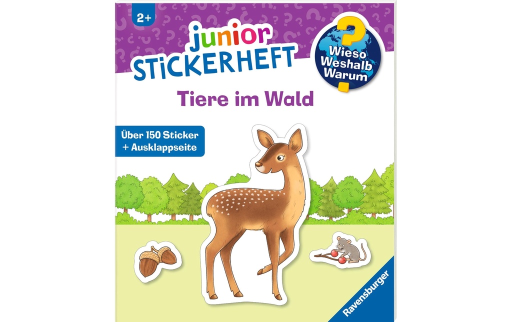 Ravensburger Livret d'autocollants Wieso? Pourquoi? Pourquoi? Junior Animaux de la forêt