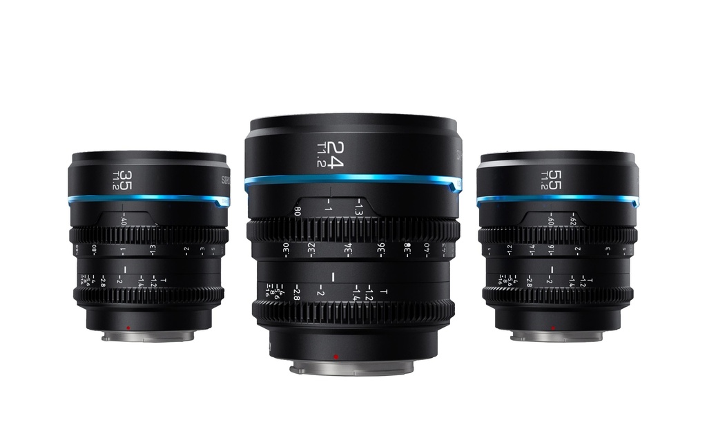 Sirui Longueur focale fixe Nightwalker 24, 35&55mm T1.2 – Canon RF