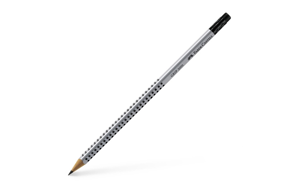 FABER-CASTELL Crayon Grip2001 avgomme HB arg