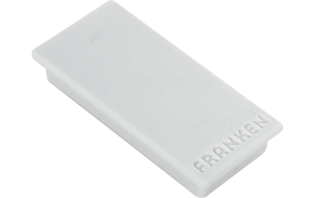 Franken Aimant 23 x 50 mm, 10 Pièce/s, Gris