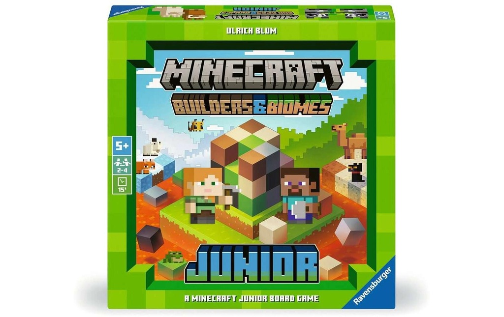 Ravensburger Jeux d’enfant Bâtisseurs et biomes Minecraft Junior