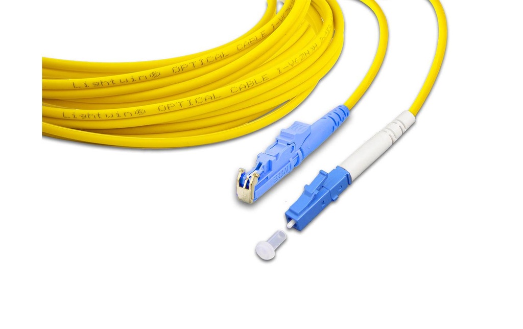 Lightwin Câble patch à fibre optique Singlemode E2000 – LC, OS2, Simplex, 1 m
