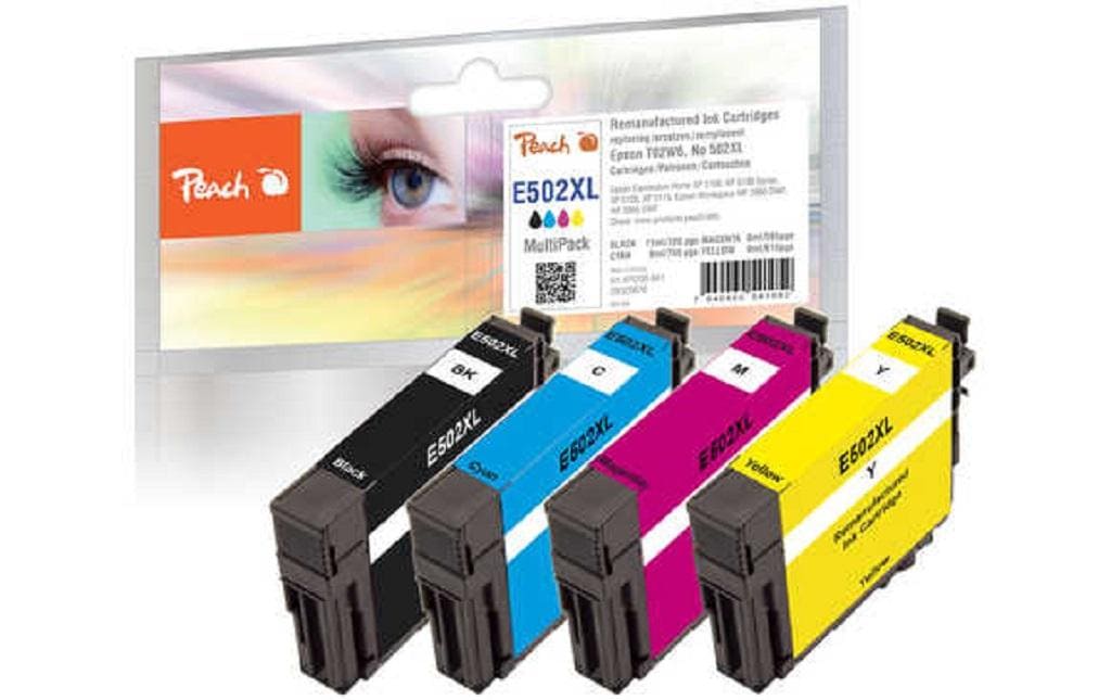Peach Encre Epson No 502XL (T02W6) 1x BK, C, M, Y