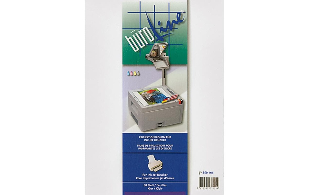 Büroline Film de projection OHP A4 50 feuilles