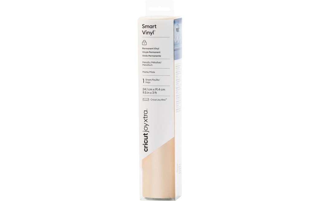 Cricut Film de vinyle Joy Xtra Smart permanent 21 x 91 cm, Champagne