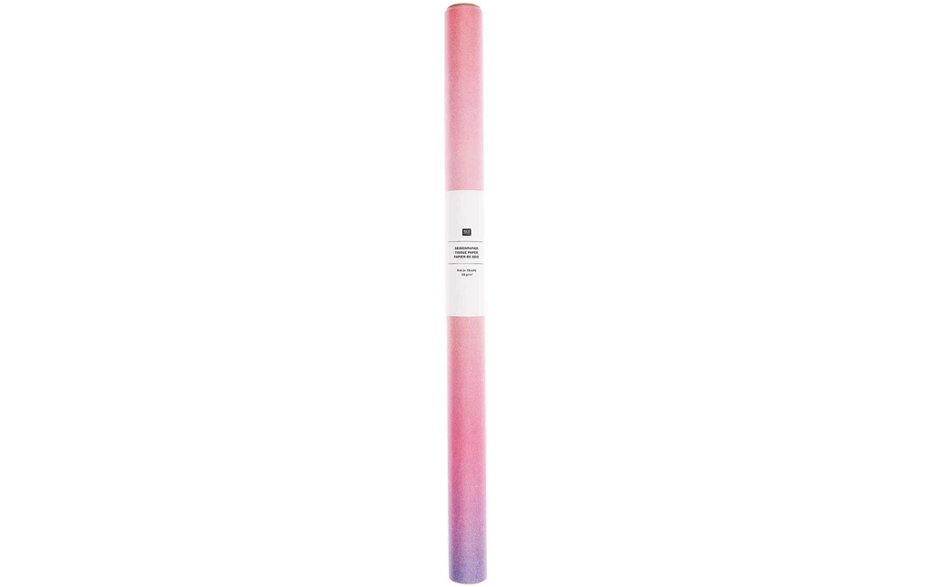 Rico Design Papier cadeau Dégradé de couleurs 50 x 415 cm, 1 Pièce/s, Rose