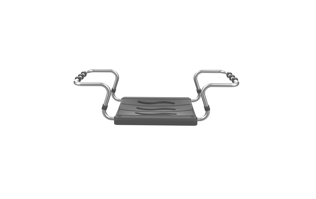 MSV Siège de baignoire Gris foncé