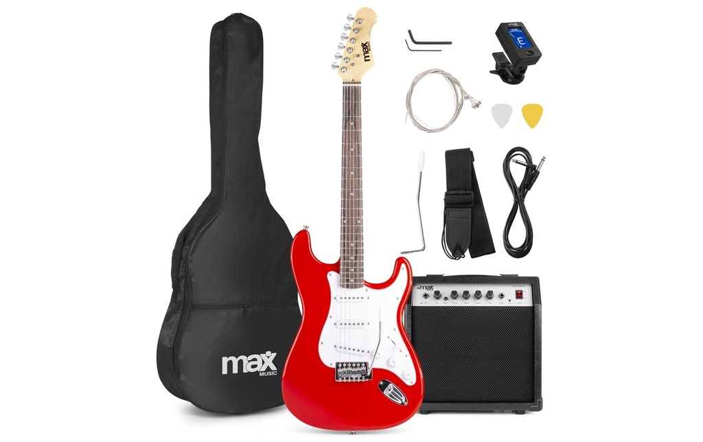 MAX Guitare électrique GigKit Rouge