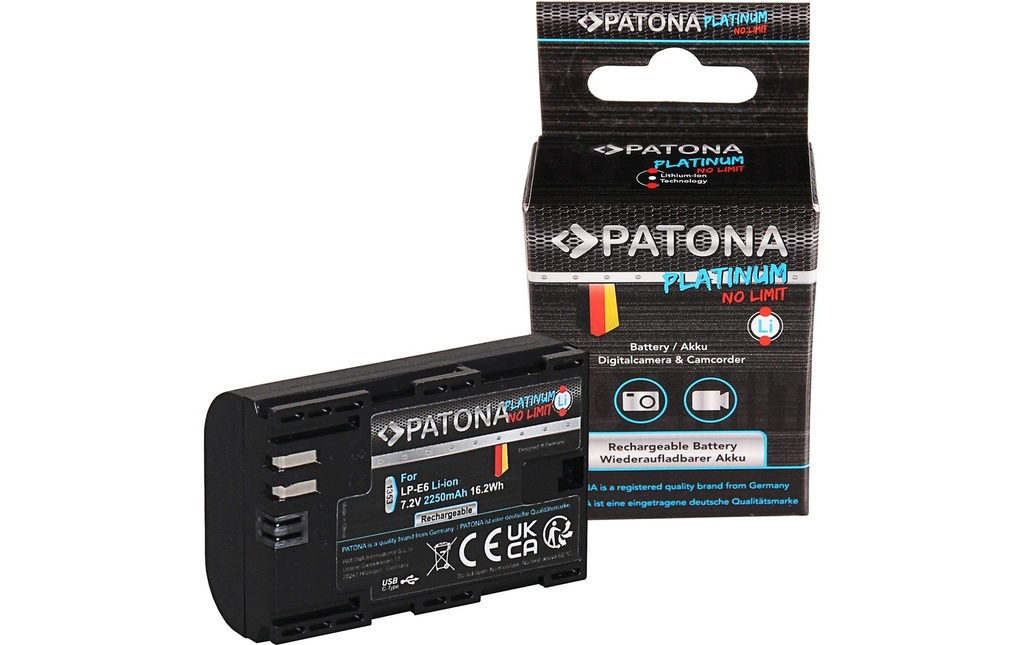 Patona Batterie Platinum pour Canon EOS R5 Mark II