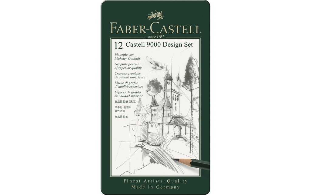 FABER-CASTELL Crayons Castell9000 Design 12p (12 pces)
