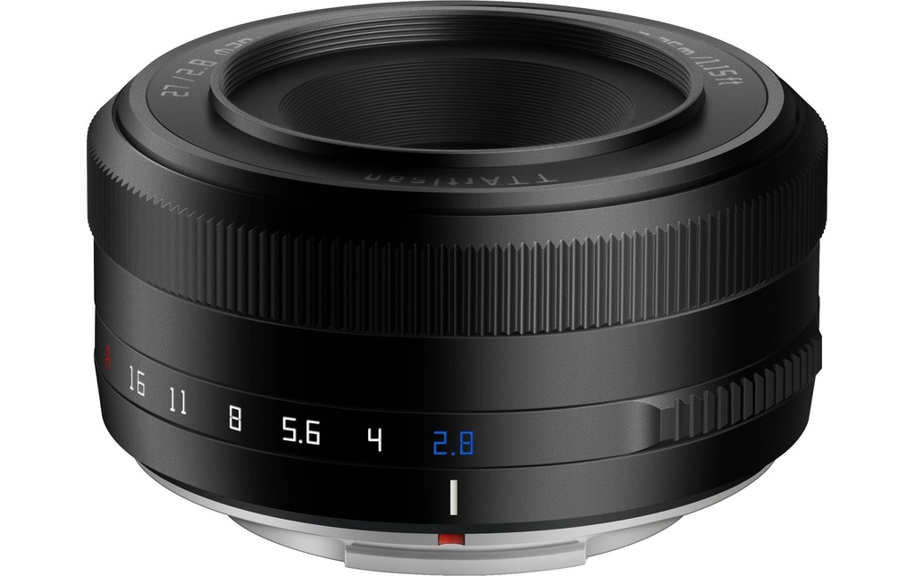 TTArtisan Longueur focale fixe AF 27mm F/2.8 Noir – Fujifilm X-Mount
