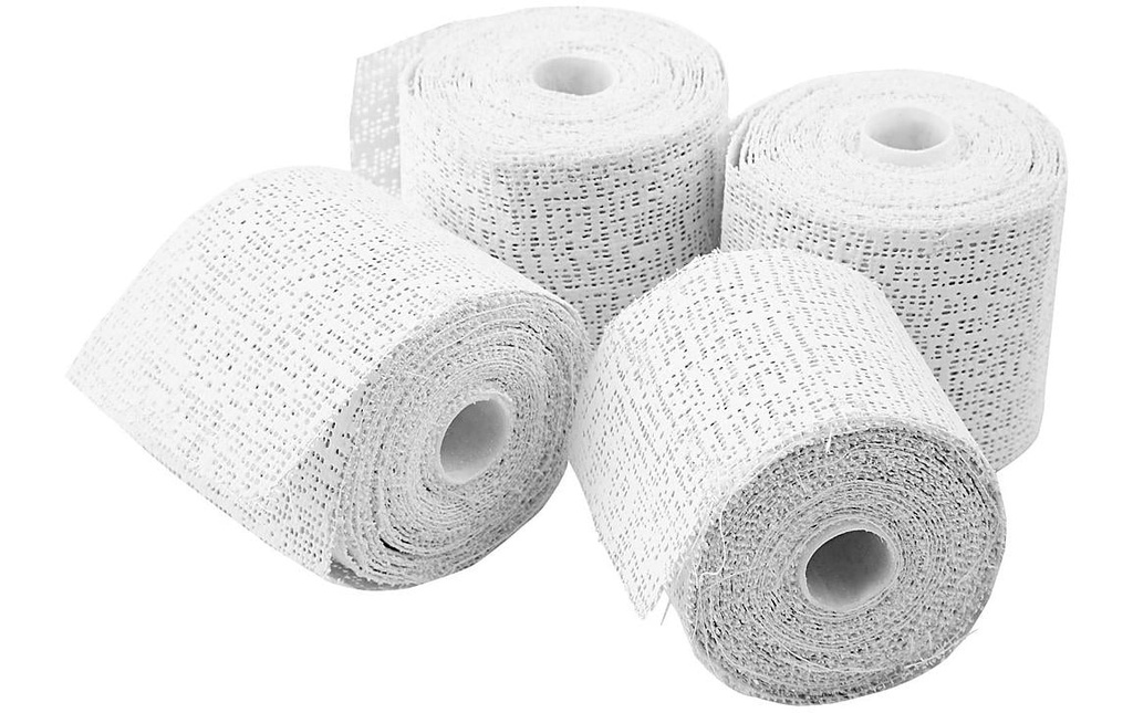 Creativ Company Bandes de plâtre Blanc, 4 rouleaux