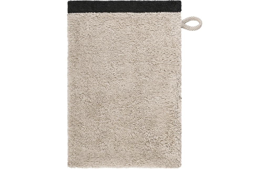 Cawö Gant de toilette Lifestyle Splash 16 x 22 cm, toile/basalte