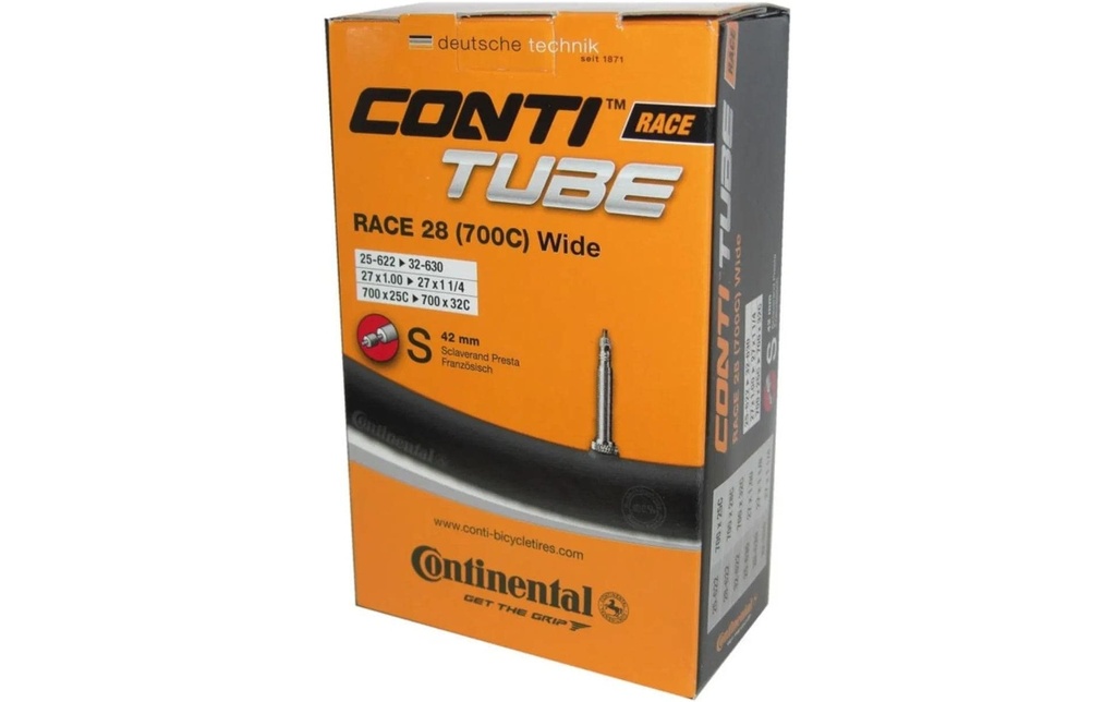 Continental Chambre à air de vélo Race Sclaverand/Presta 28