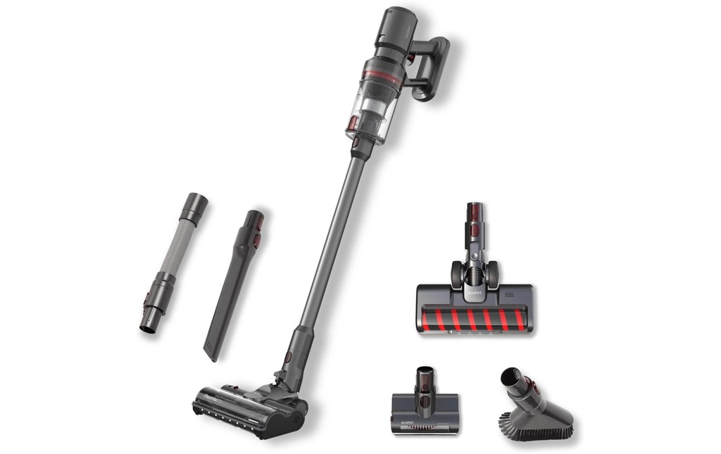 Ecofort Aspirateur à main/manche sans fil ecoQ CleanVac Pro Complete