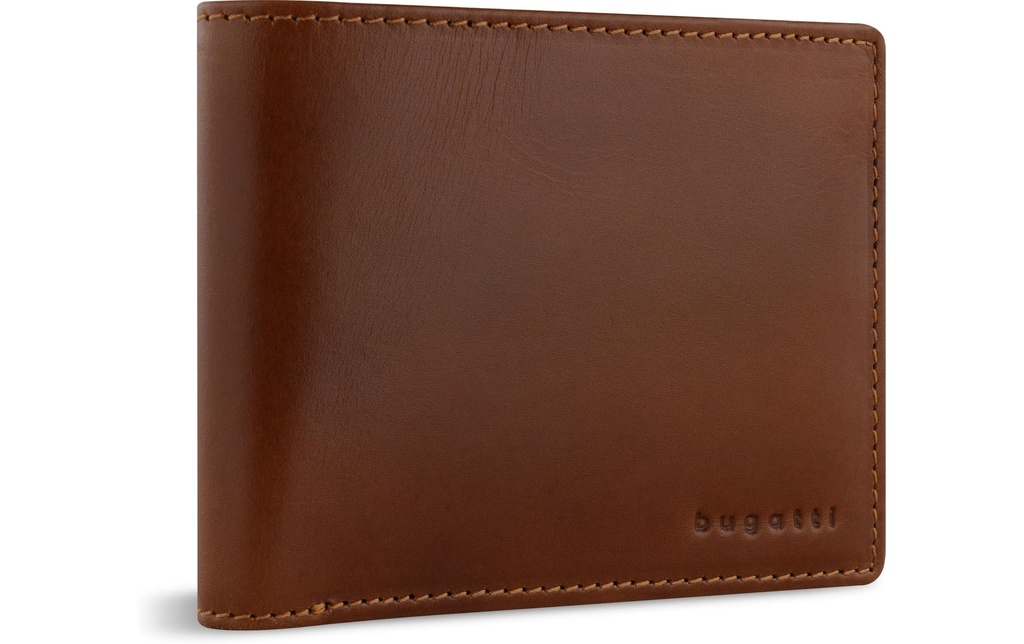 Bugatti Portefeuille Remo - Pochette à billets Cognac