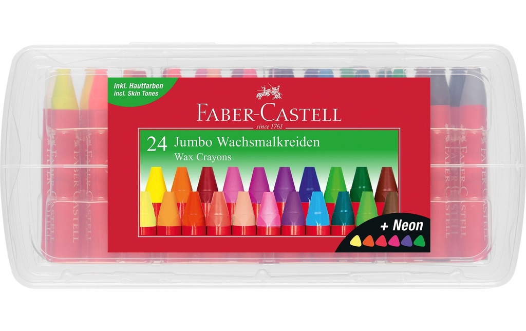 FABER-CASTELL Craie cire Jumbo 24pcs (24 pces)