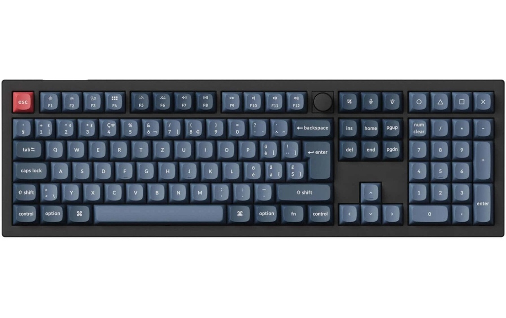 Keychron Clavier de gaming V6 Max Noir Marron Switch