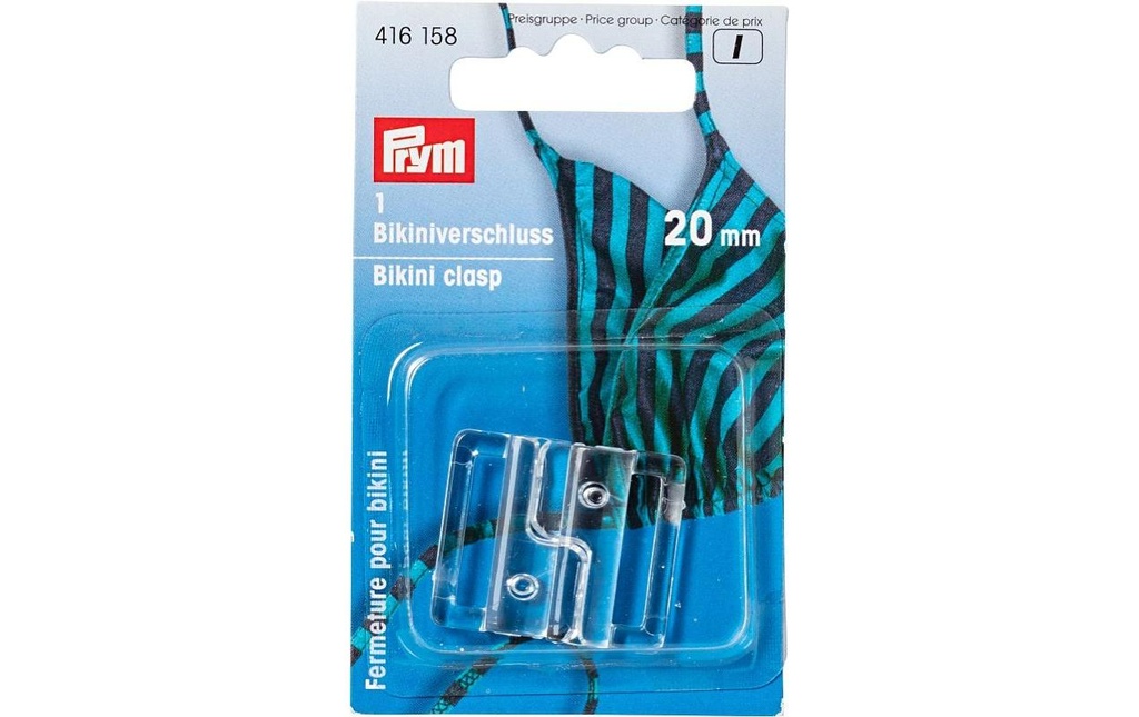 Prym Attache-ceinture/bikini Transparent, 20 mm