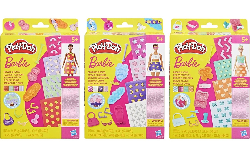Play-Doh Pâte à modeler Barbie Fashion Packs Assorti