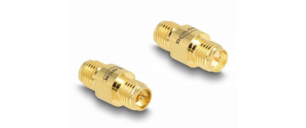 Delock Adaptateur d’antenne C6801, RP-SMA Douille (f) - RP-SMA Douille (f)