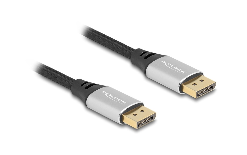 Delock Câble 16K 60 Hz DisplayPort - DisplayPort, 1 m, Argenté