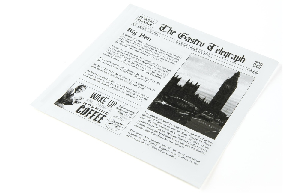 Sier Sac à sandwich News Paper 13 cm x 15 cm, 300 Pièce/s