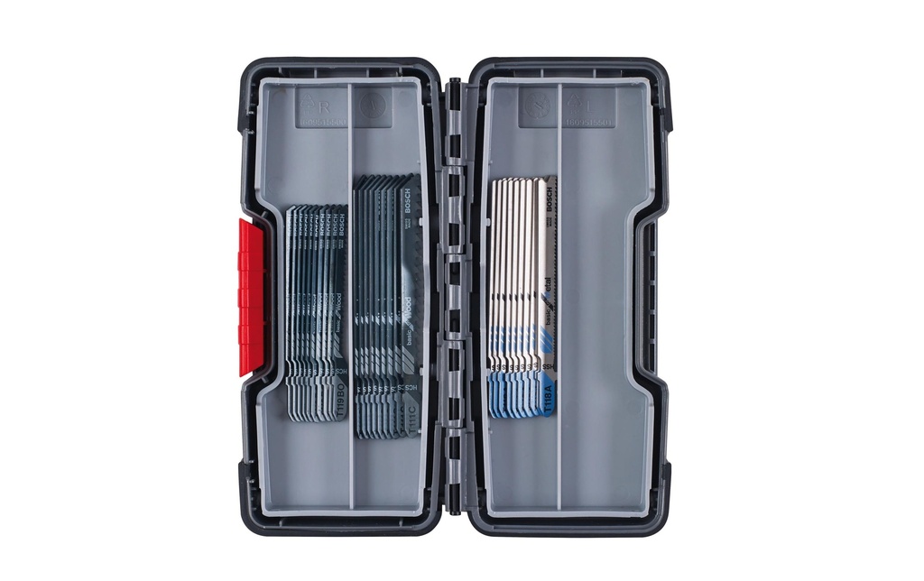 Bosch Professional Jeux de lames de scie sauteuse Bois & Métal, 30 pièces