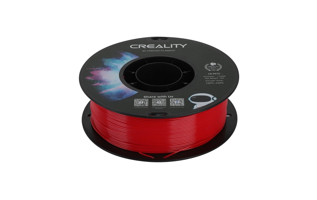 Creality Filament PETG, Rouge, 1.75 mm, 1 kg