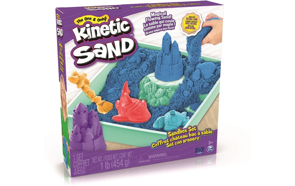 Spinmaster Sable Kinetic Sand Box bleu 454 g