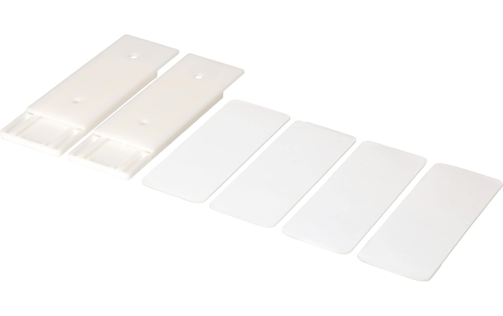 Max Hauri Slide Strip Support universel 10.2 x 4 cm, blanc, 2 pièces