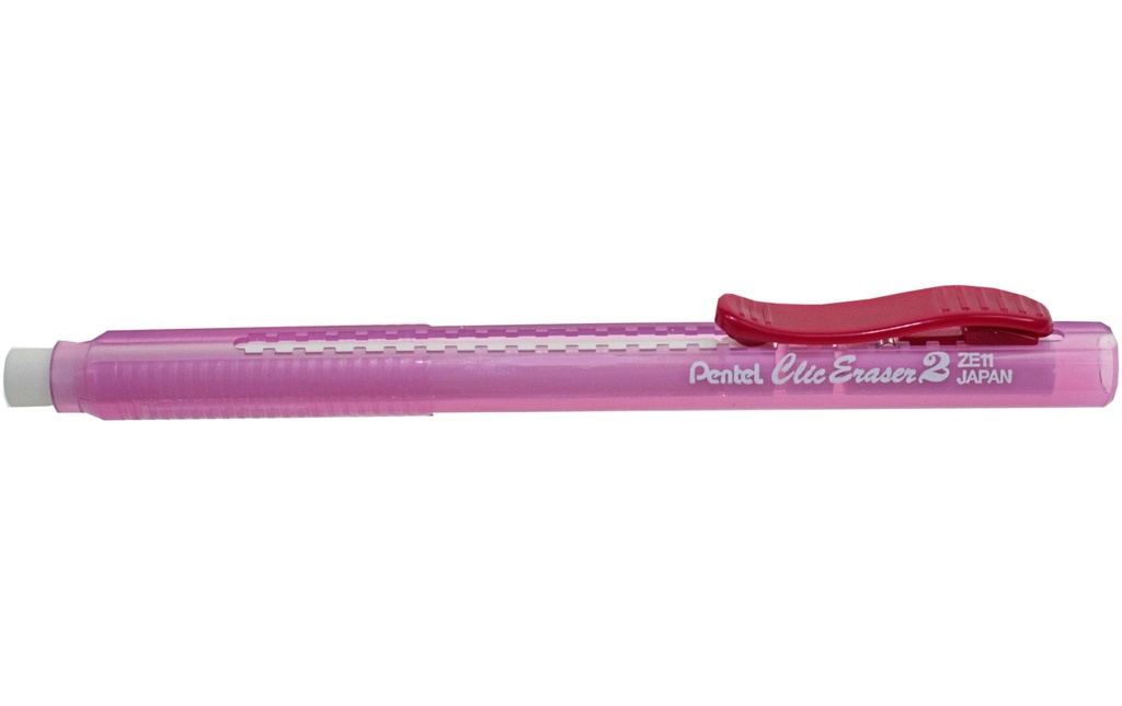 pentel Gomme Clic Effaceur Rouge